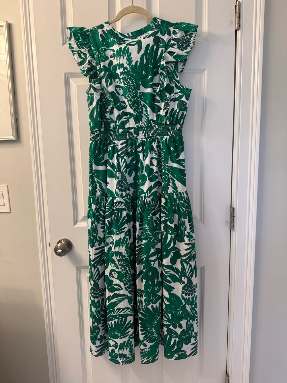 NWT Sugarlips Mary Tropical Virna Ruffle Midi Sundress - Picture 5 of 9